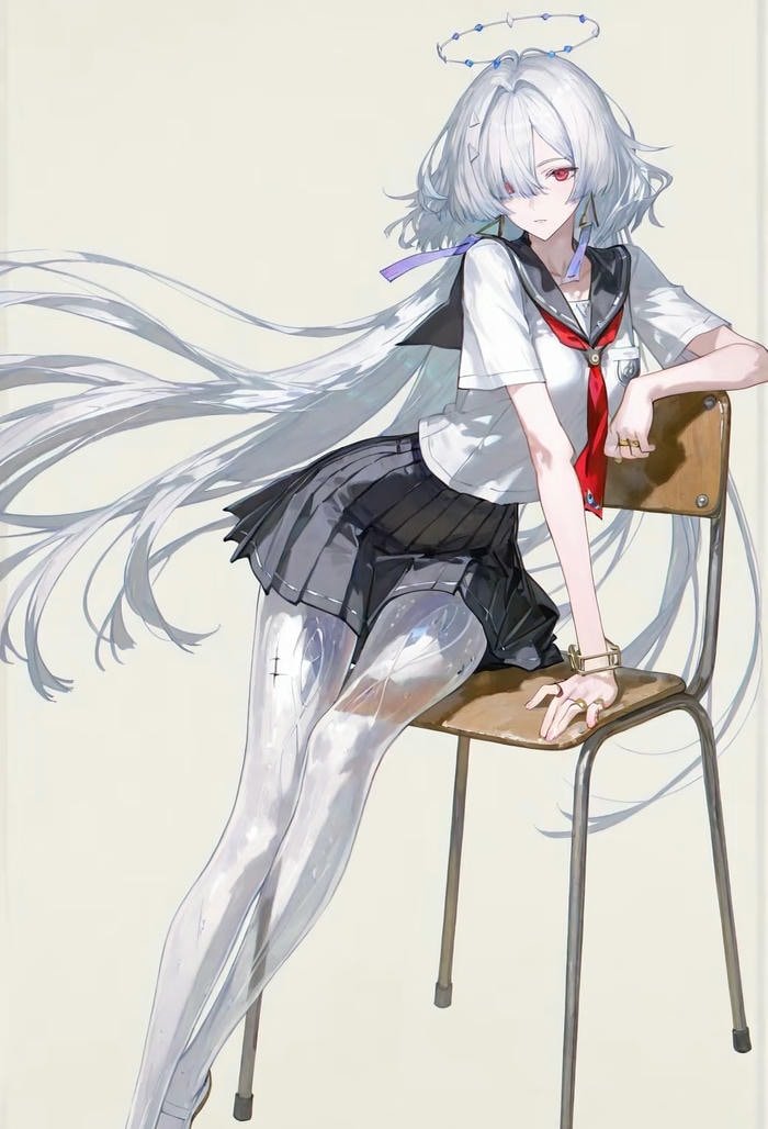 ảnh anime nữ tóc dài đẹp