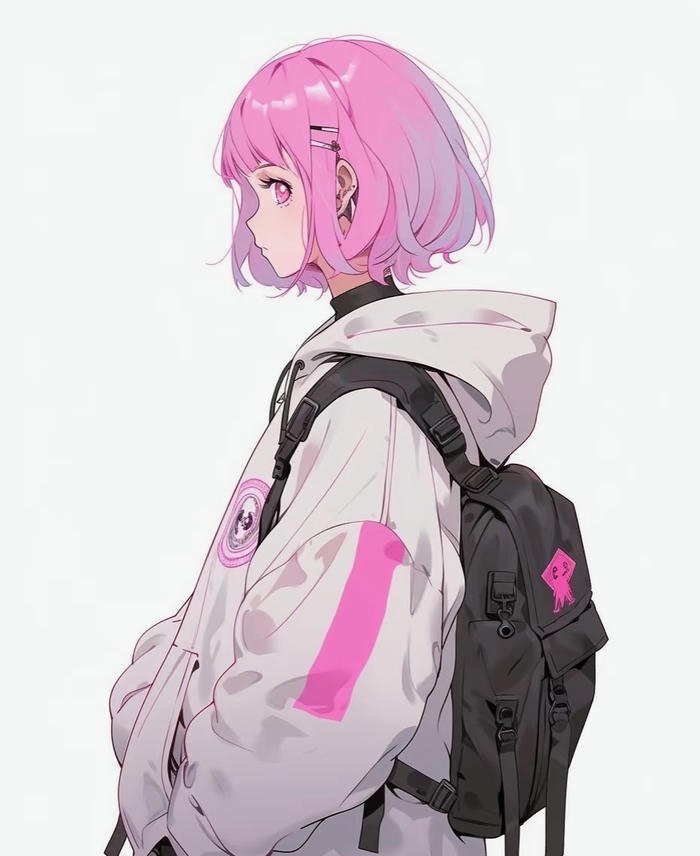 ảnh anime nữ tóc ngắn cuốn hút