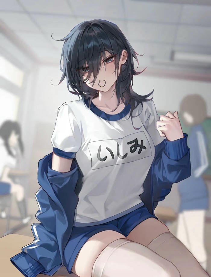 ảnh anime nữ tóc ngắn vẻ ngoài năng động
