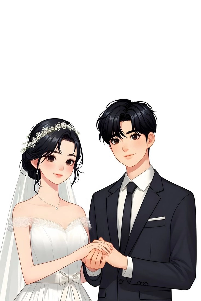 ảnh anime tình yêu đẹp được minh chứng bằng hôn lễ