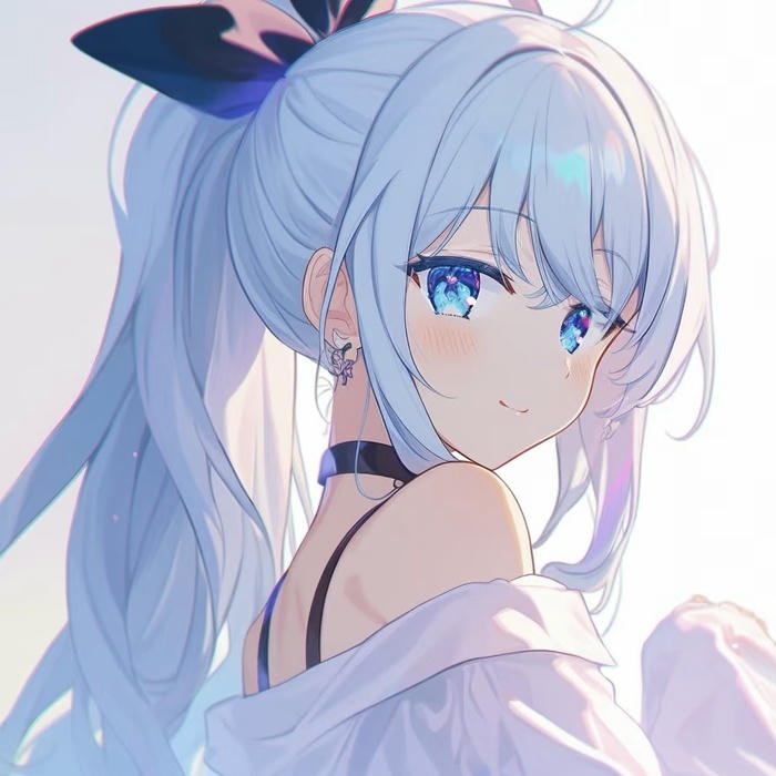 ảnh avatar anime nữ ánh mắt long lanh