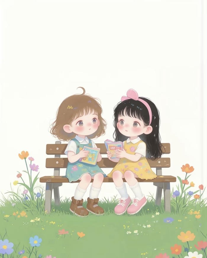 ảnh bạn thân anime tinh nghịch dễ thương