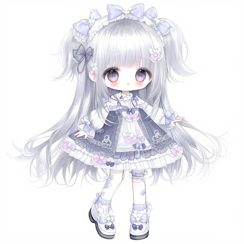 ảnh chibi nữ cute mini fanart anime dễ thương đáng yêu
