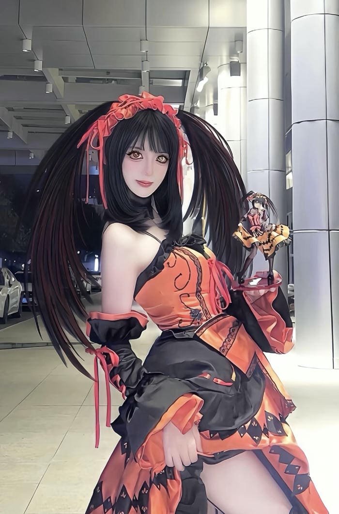 ảnh cosplay Kurumi phong cách cuốn hút