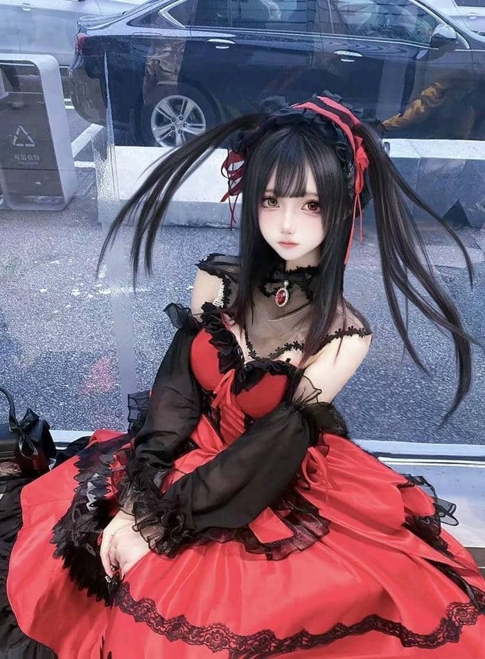 ảnh cosplay Kurumi vẻ đẹp bí ẩn