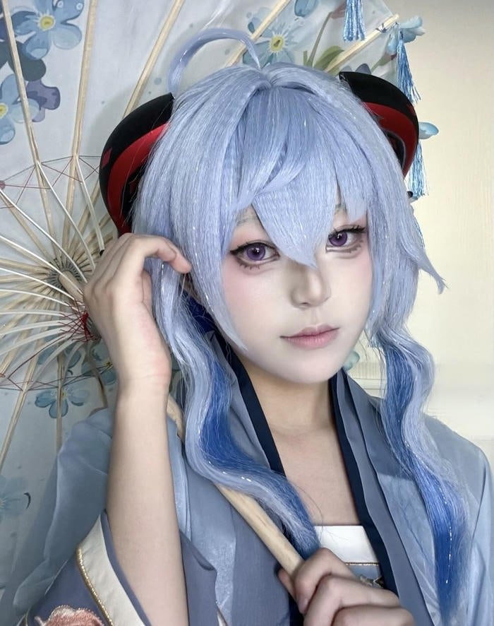 ảnh cosplay ganyu xinh đẹp dễ thương