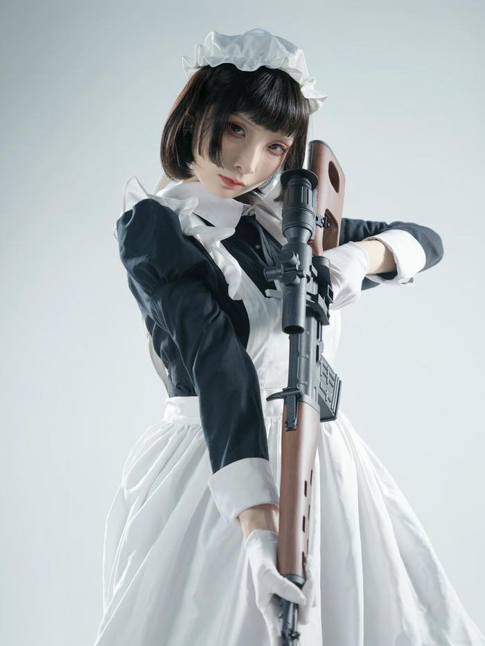 ảnh cosplay hầu gái thu hút nhẹ