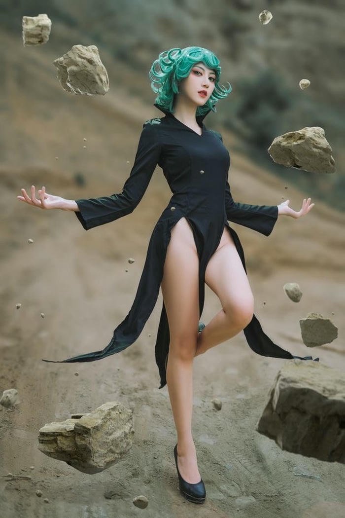 ảnh cosplay tatsumaki hình dáng quen thuộc