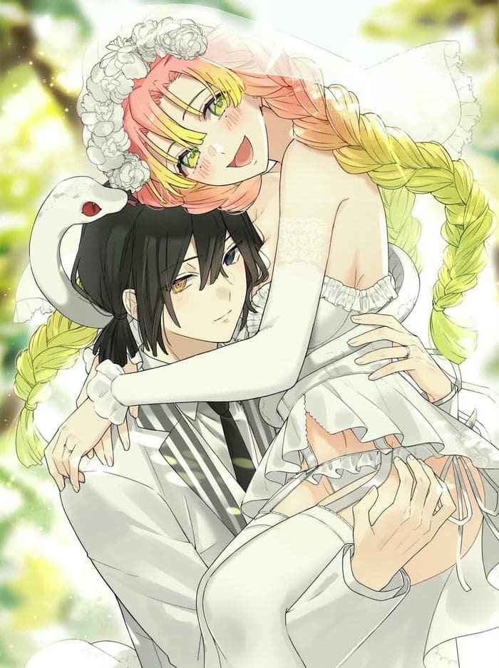 ảnh cưới anime cảnh rừng thơ mộng
