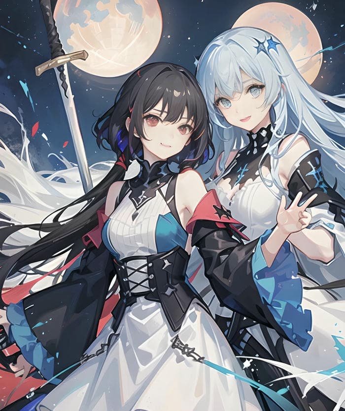 ảnh đôi bạn thân anime thân thiện