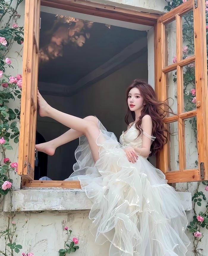 ảnh gái mạng phong cách nàng thơ nhẹ nhàng