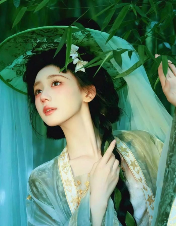 ảnh gái xinh cổ trang tạo hình nữ tính