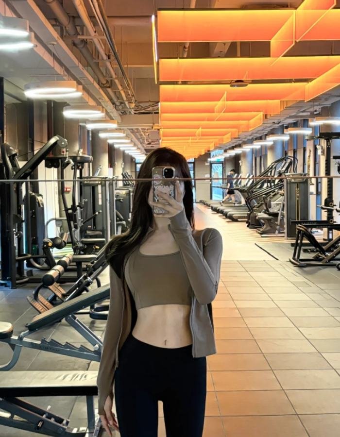 ảnh gái xinh tập gym tạo động lực
