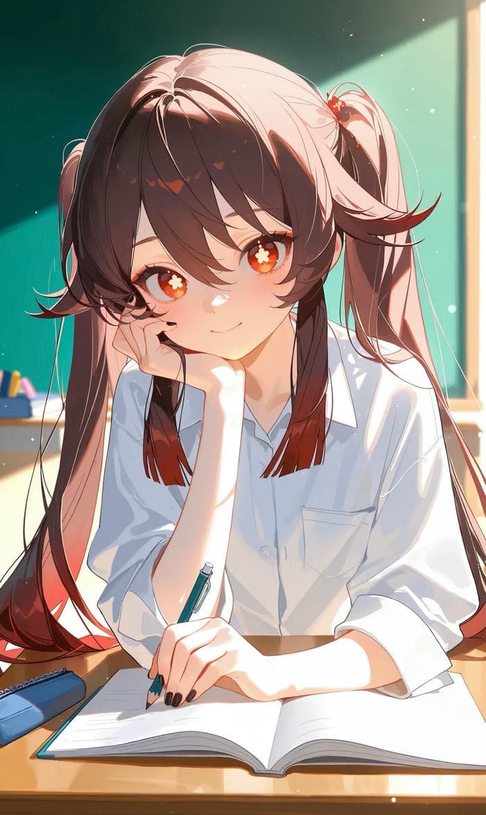ảnh minh họa nhân vật anime học sinh độc đáo