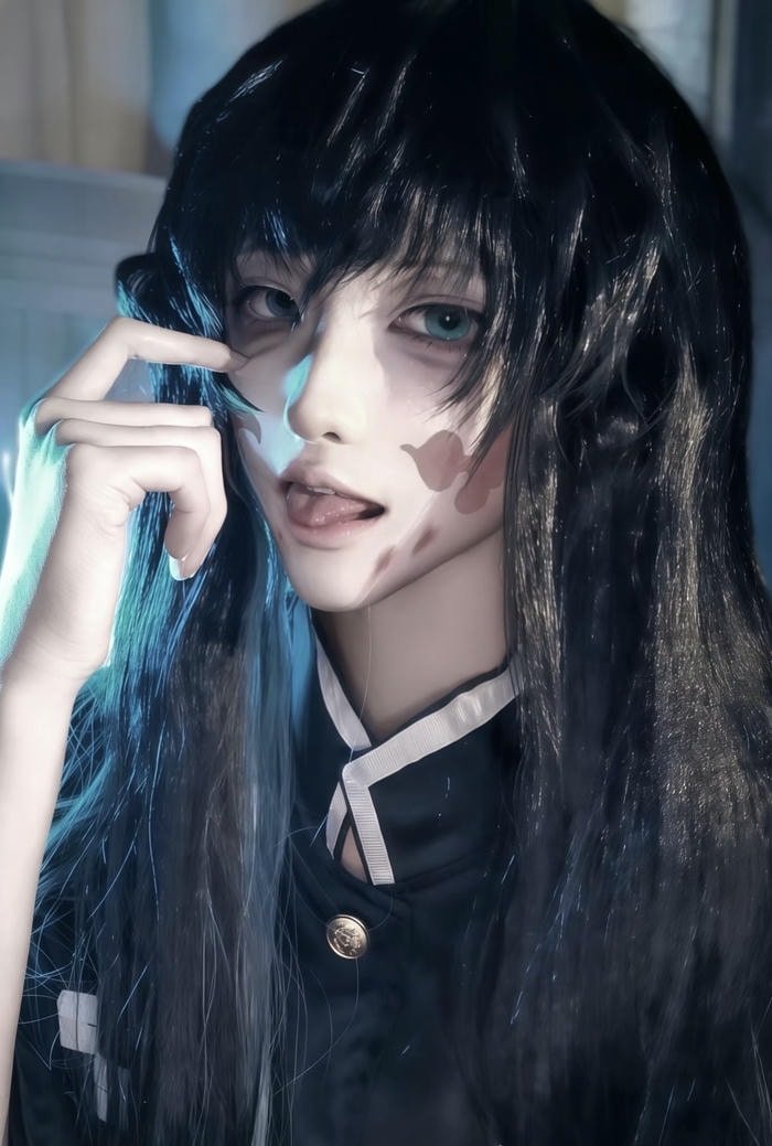 ảnh muichiro cosplay tạo hình chiến đấu