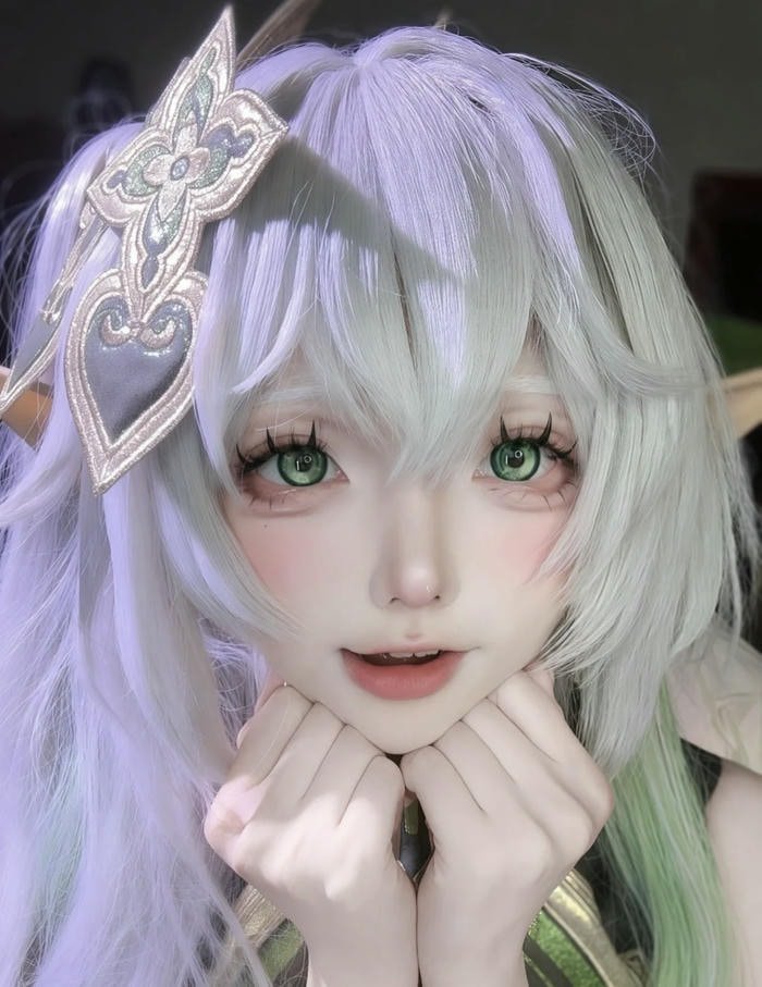 ảnh nahida cosplay dễ thương xinh