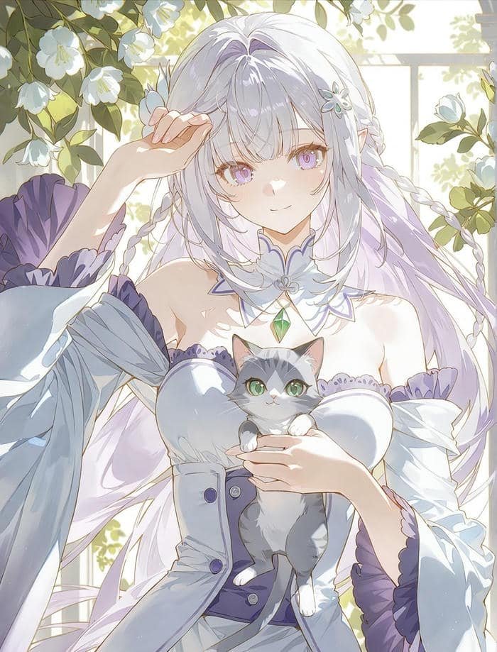 ảnh nhân vật anime nữ trong thế giới giả tưởng