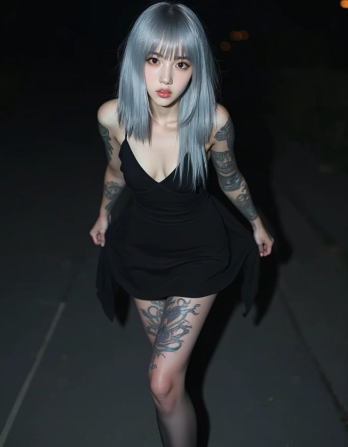 ánh nhìn khó rời gái xinh xăm mình
