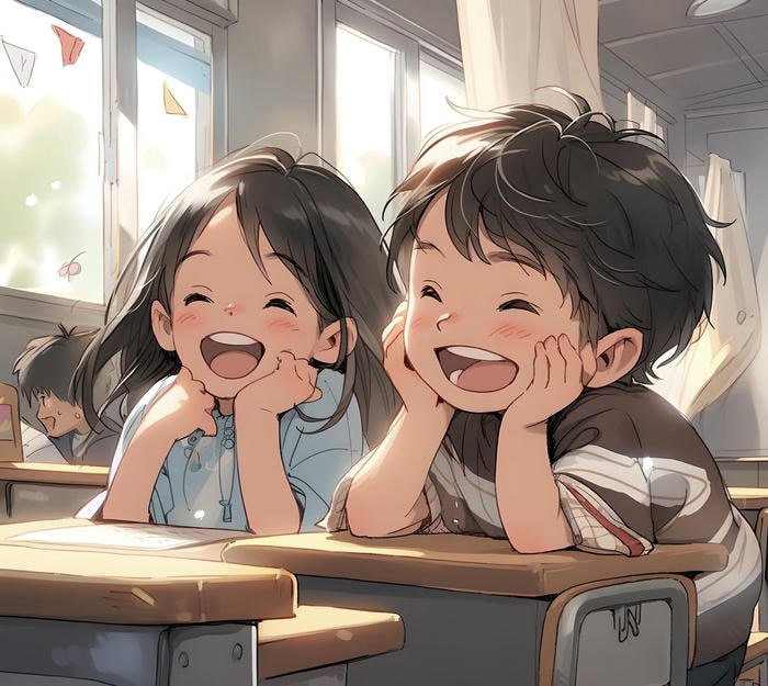 ảnh tình bạn anime nhẹ nhàng