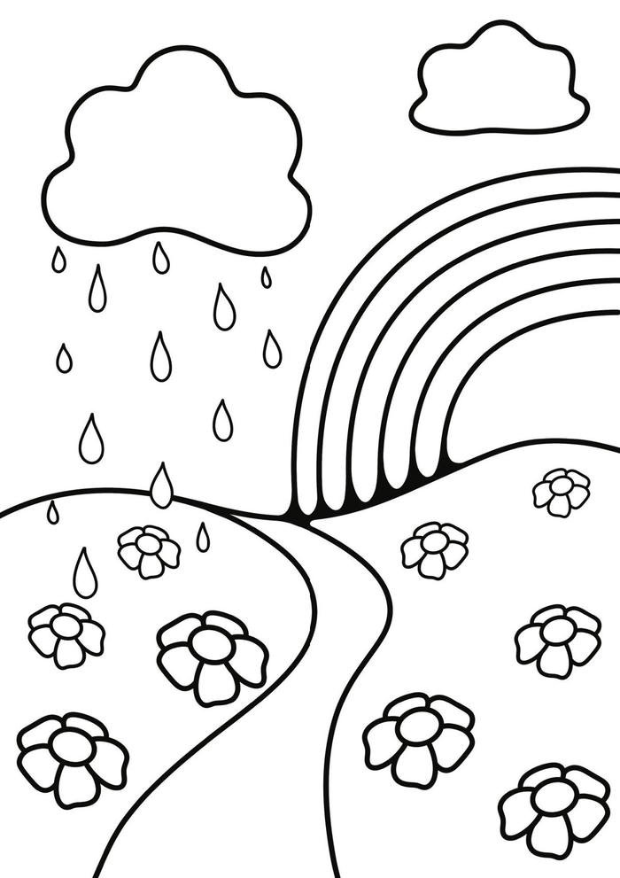 ảnh tô màu đám mây nhẹ dịu