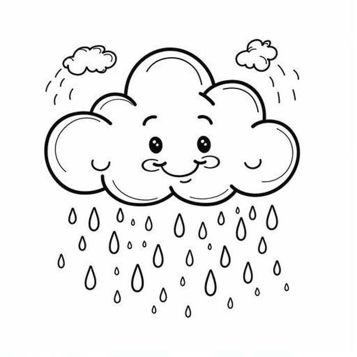 ảnh tô màu đám mây siêu đẹp