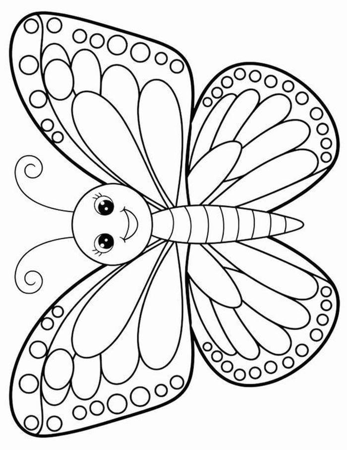 ảnh tranh tô màu con bướm đẹp