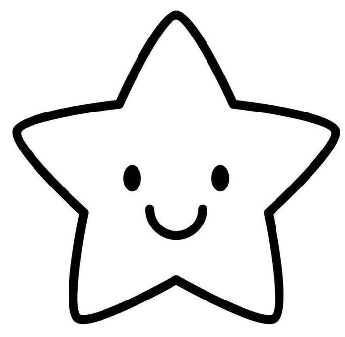 ảnh tranh tô màu ngôi sao rõ nét