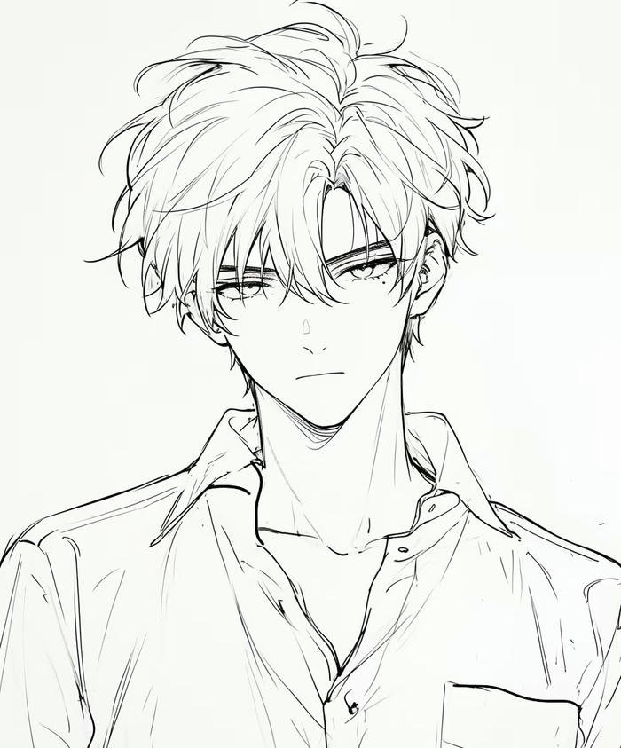 ảnh vẽ anime nam lạnh lùng