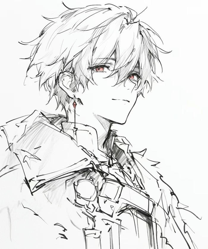 ảnh vẽ anime nam mạnh mẽ