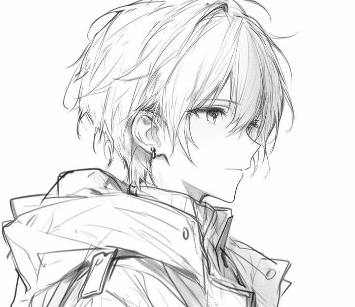 ảnh vẽ anime nam trầm lặng