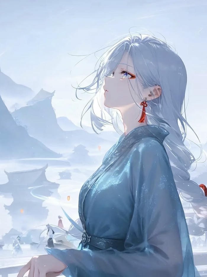 anime avatar anime nữ ánh mắt suy tư