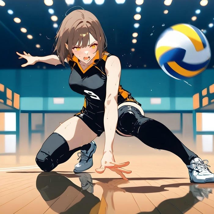 anime bóng chuyền dáng chơi đẹp