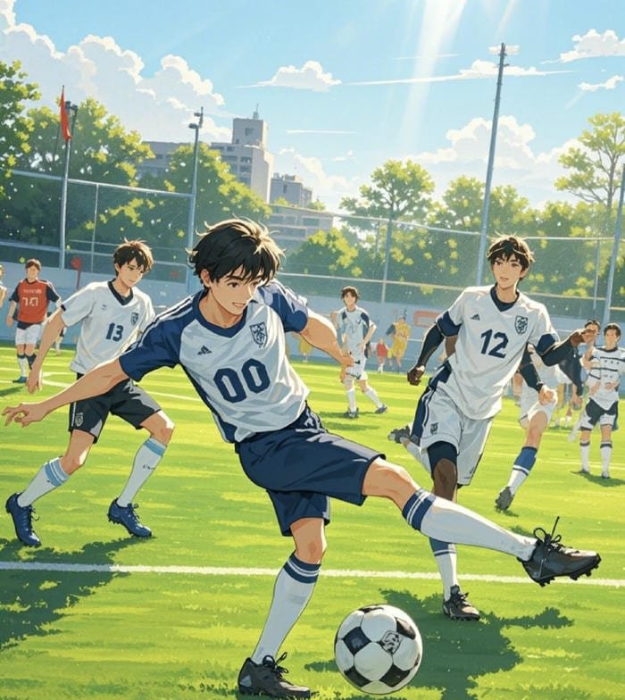 anime bóng đá đội hình đang thi đấu