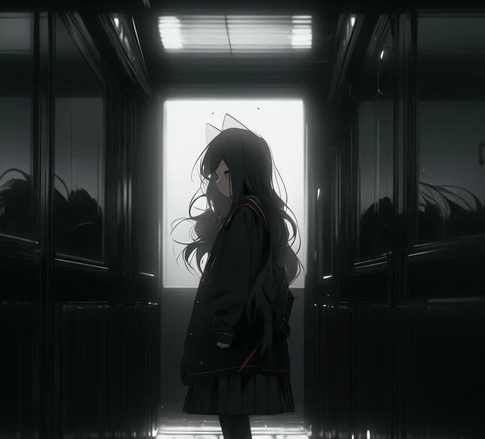 anime buồn dưới trời u ám