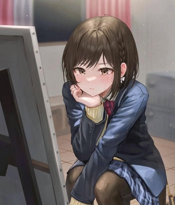anime buồn giữa không gian vắng