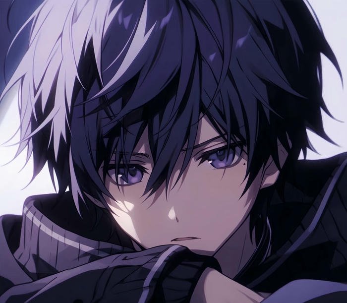 anime buồn ngồi nhìn xa xăm