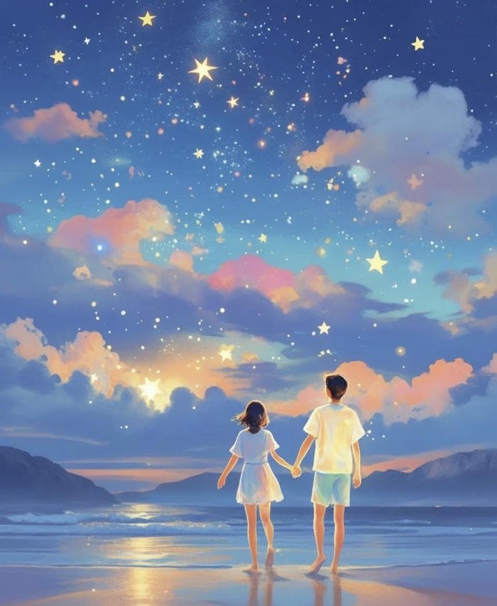 anime cầm tay giữa chiều tĩnh
