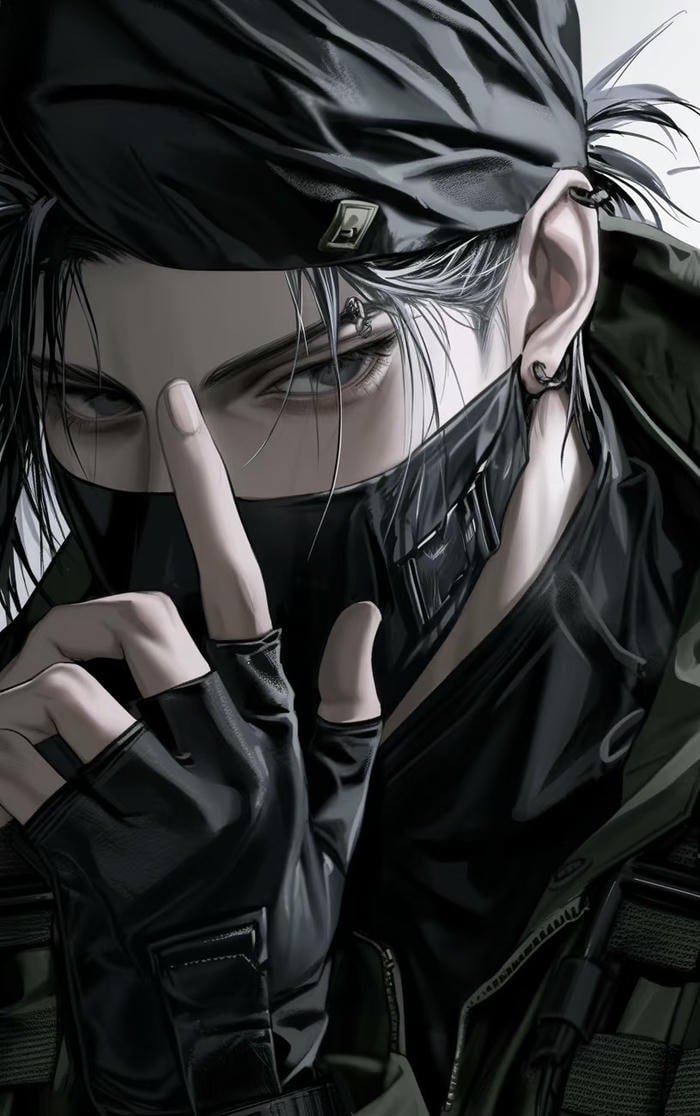 anime che mặt phong thái ngầu