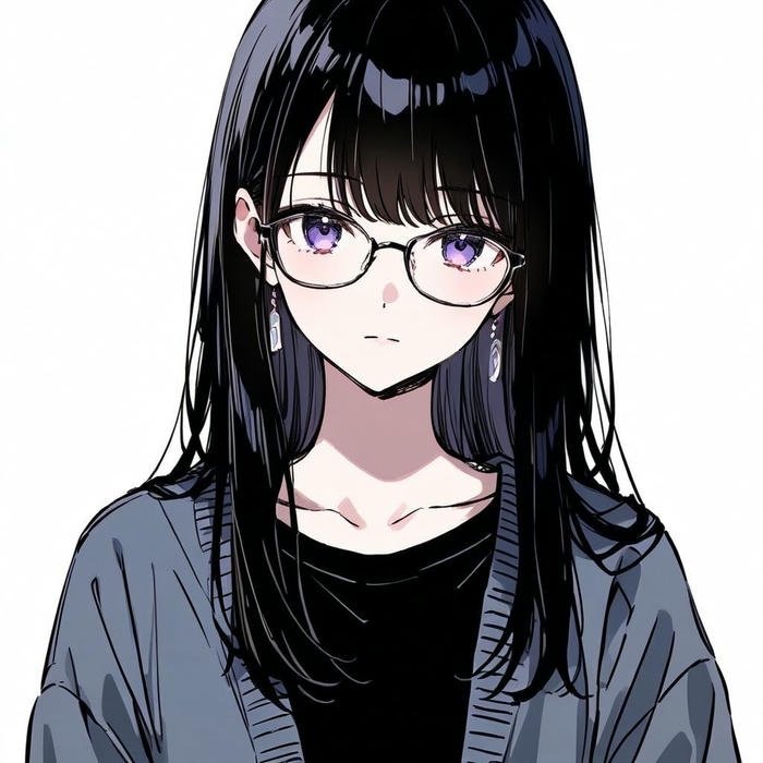 anime đeo kính phong thái bình thản