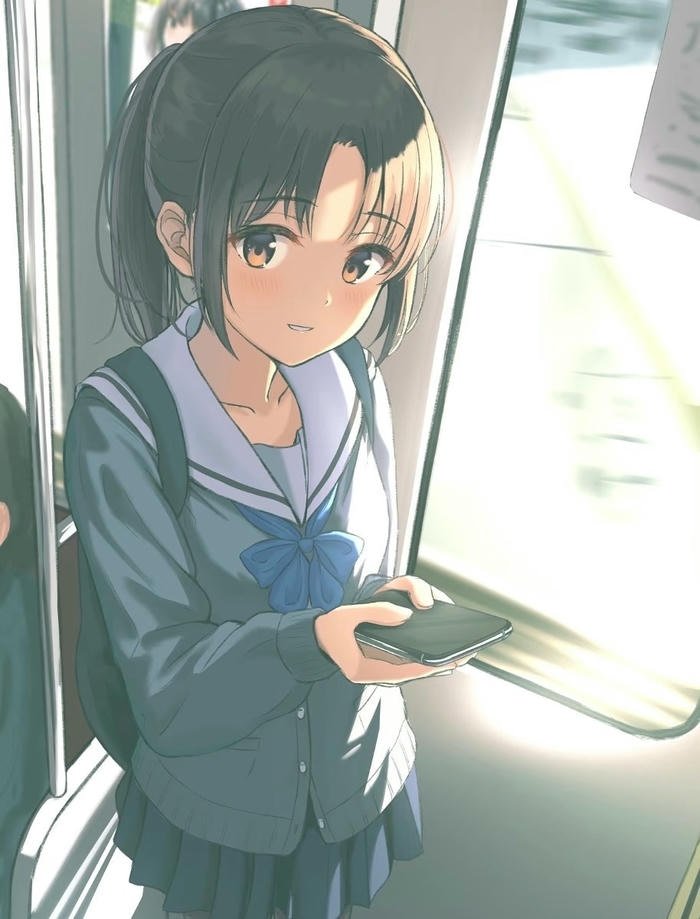 anime học sinh tạo hình mộc mạc