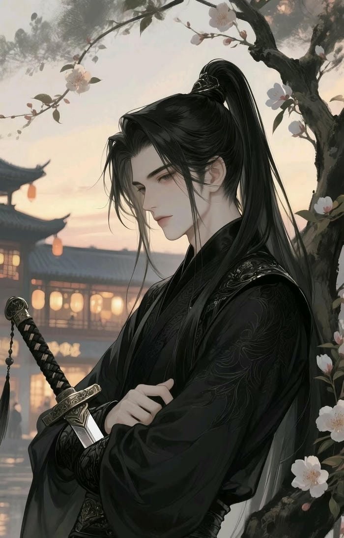anime nam cổ trang kiếm đạo
