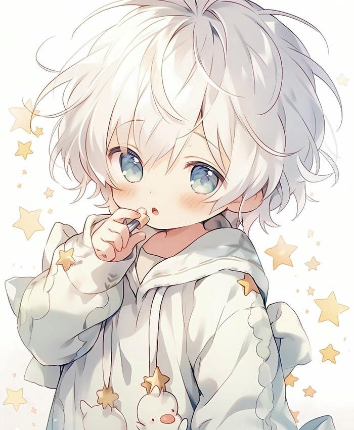 anime nam cute tạo hình đơn giản