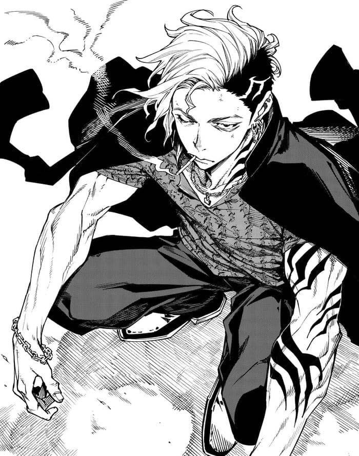 anime nam đen trắng thần thái lạnh