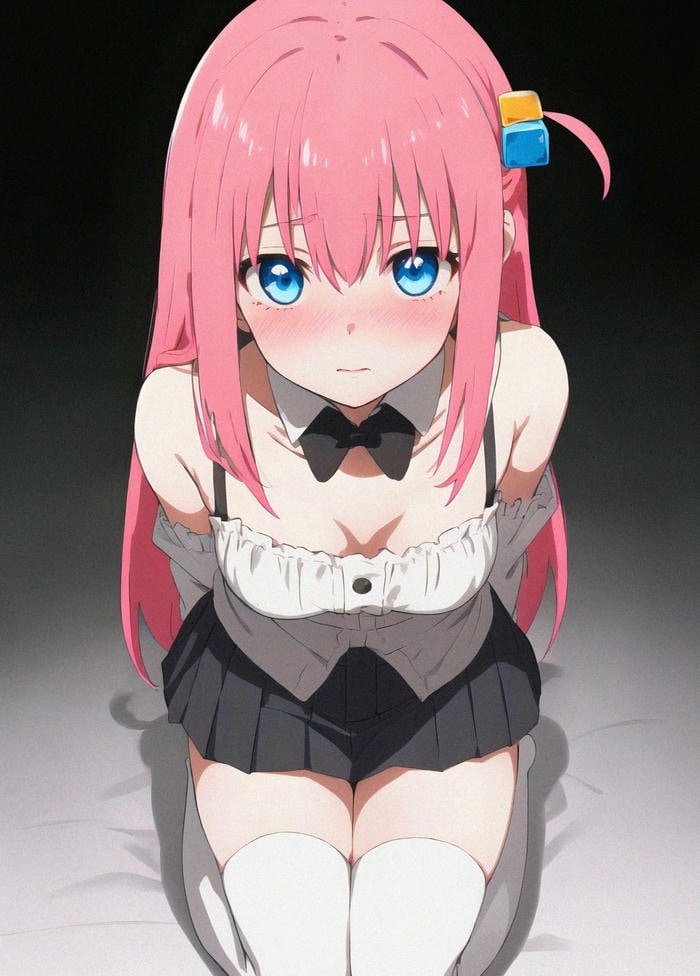 anime nữ tóc hồng bình yên tĩnh tại