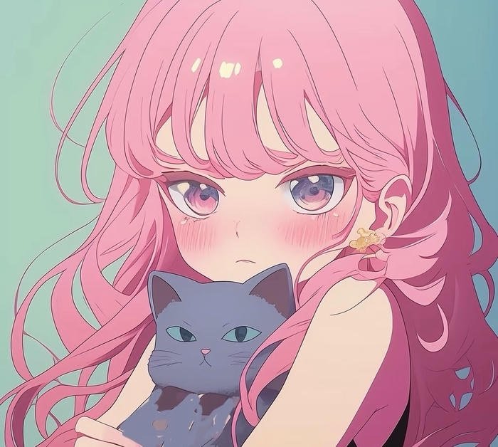 anime nữ tóc hồng tức giận
