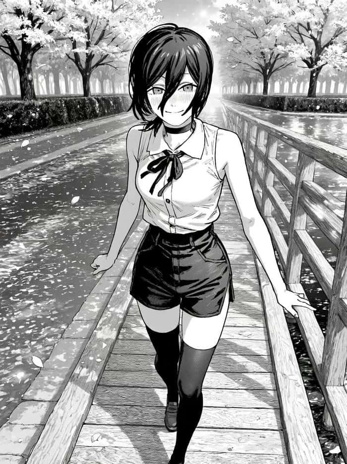 anime nữ trắng đen giá lạnh cô đơn