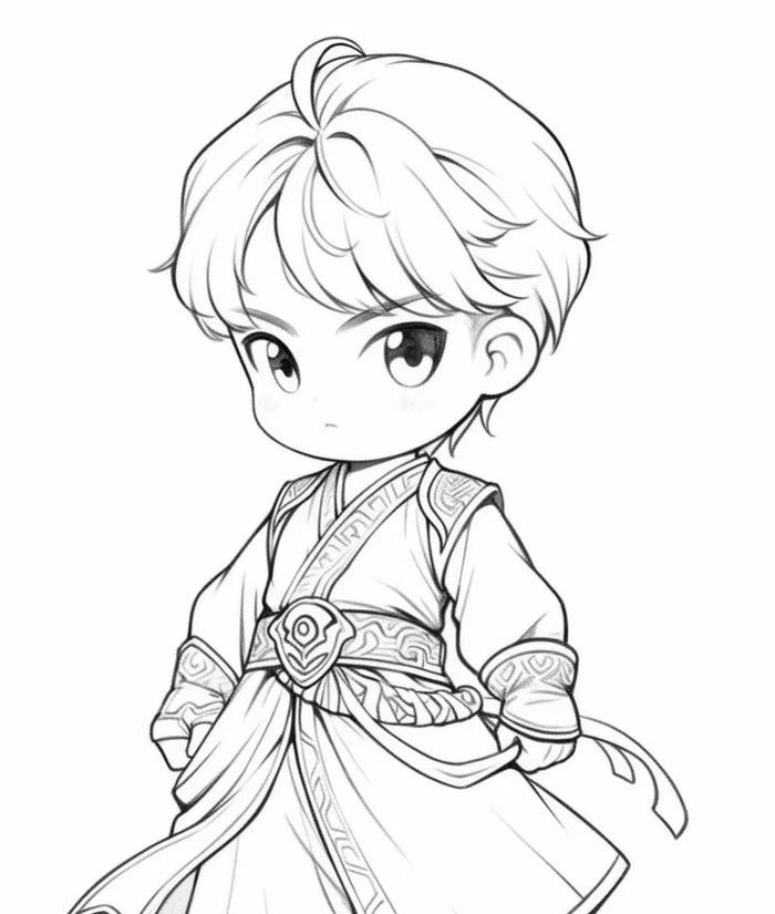 anime tranh vẽ nam bình thường