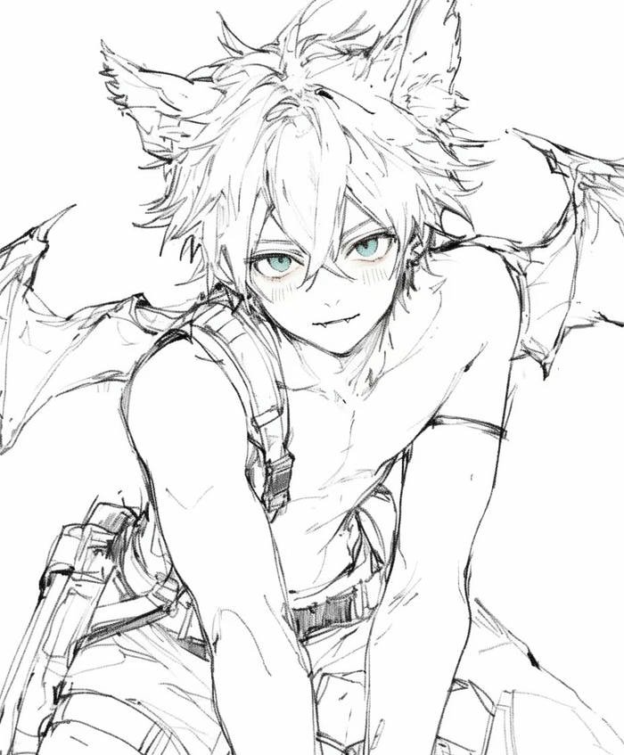 anime tranh vẽ nam phong cách