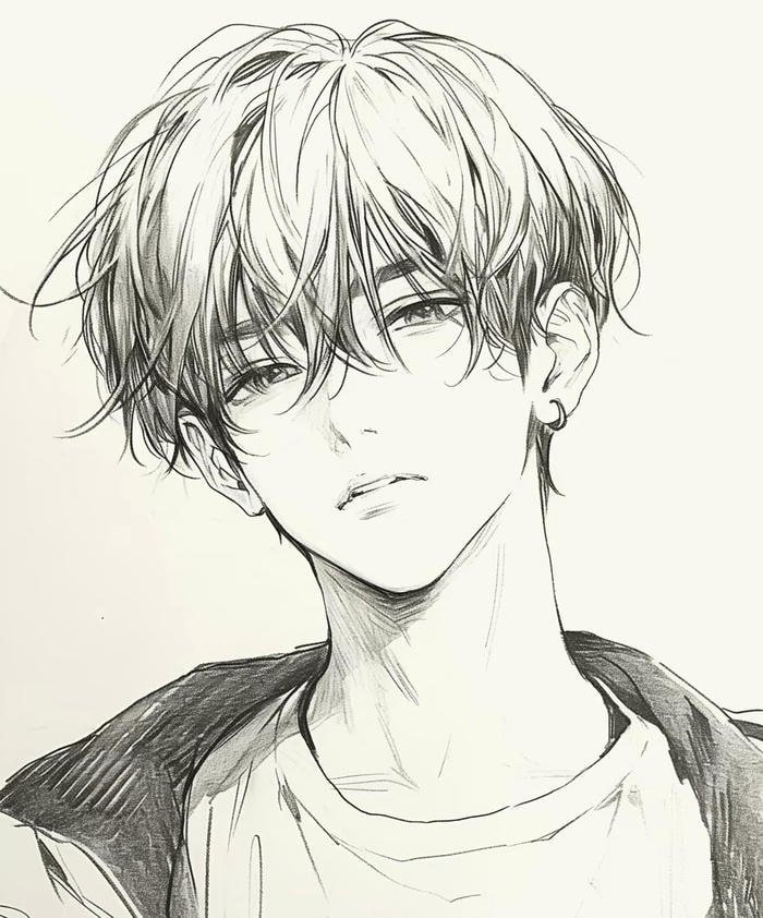 anime tranh vẽ nam sáng tạo