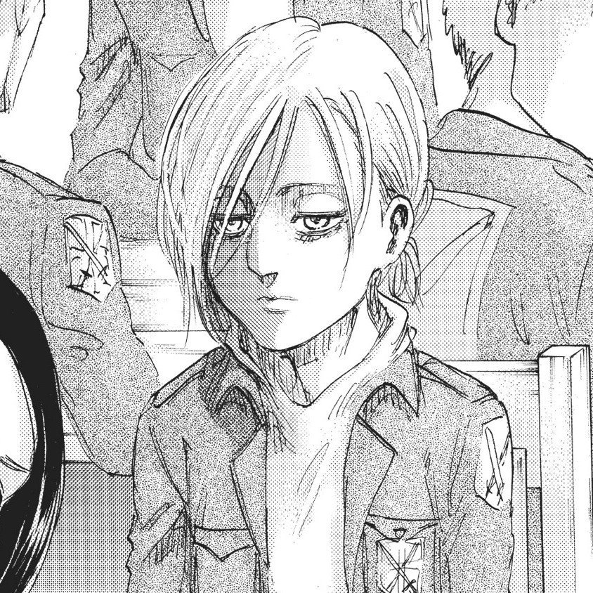Annie Leonhart ở dạng người, thể hiện nội tâm phức tạp của Titan Nữ
